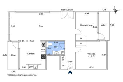 Visual presentation of the listing