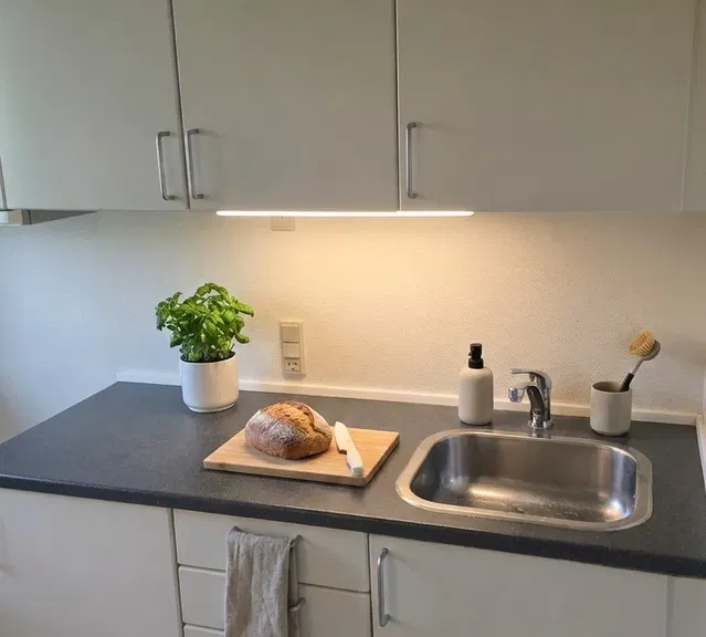 apartment Lys 2-værelses i stueplan med lille terrasse, parkering og ladestander
