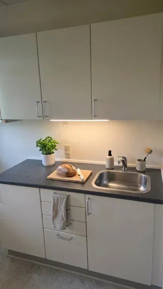 apartment Lys 2-værelses i stueplan med lille terrasse, parkering og ladestander