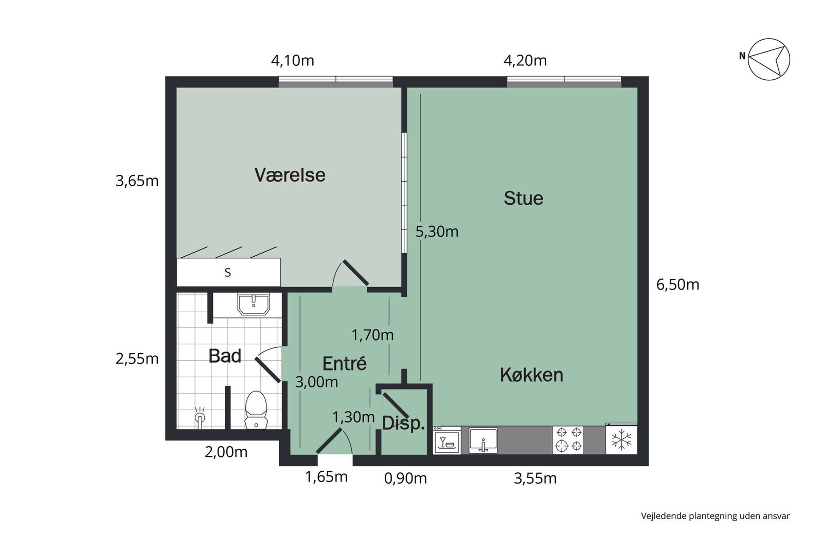 Visual presentation of the listing