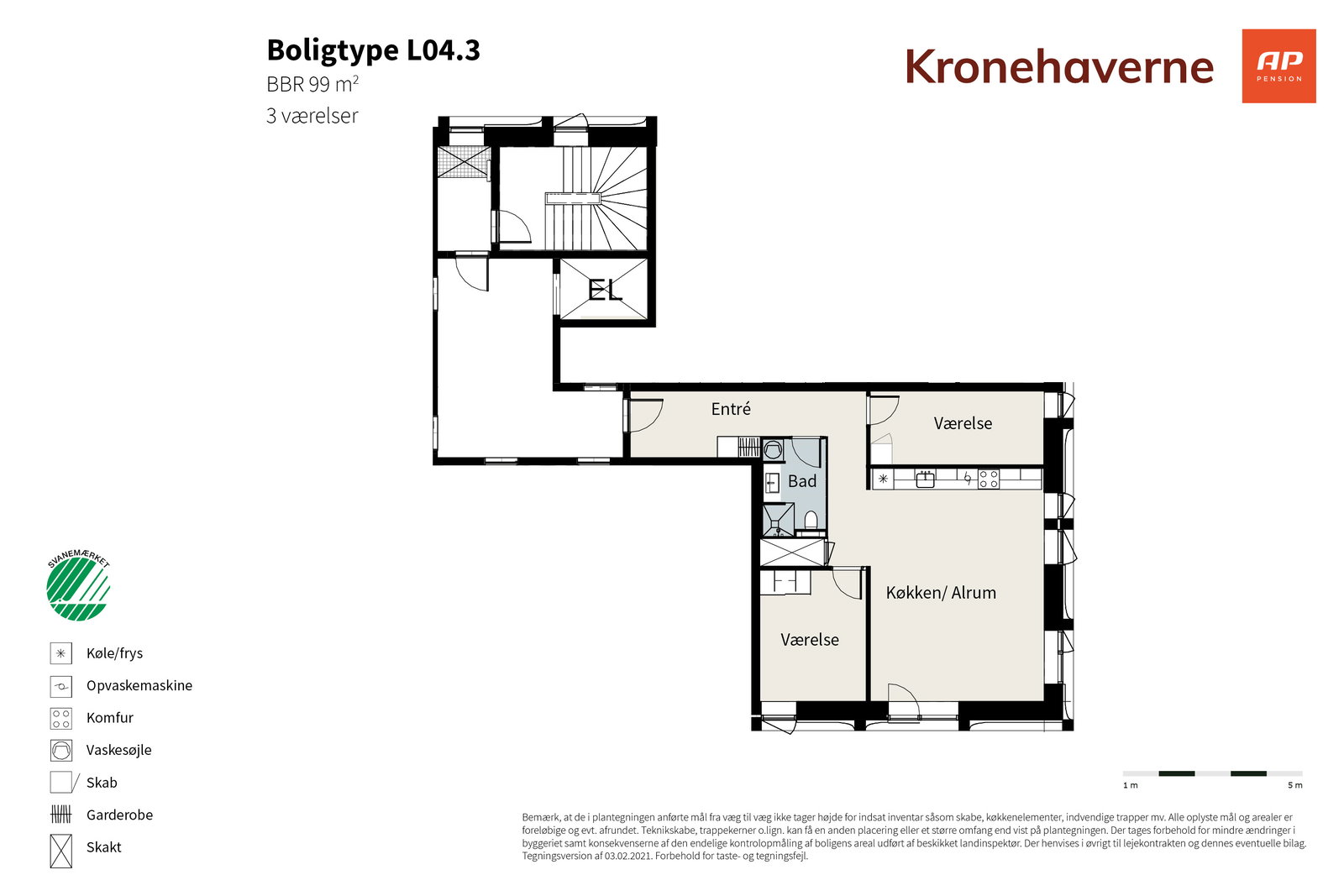 apartment Nyopførte lejeboliger i Ørestad