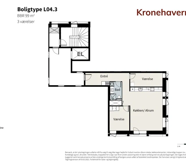 apartment Nyopførte lejeboliger i Ørestad