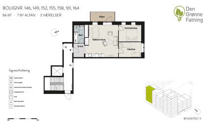 Visual presentation of the listing
