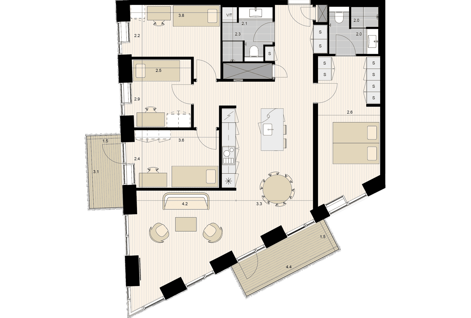Visual presentation of the listing