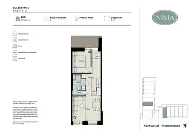 Visual presentation of the listing