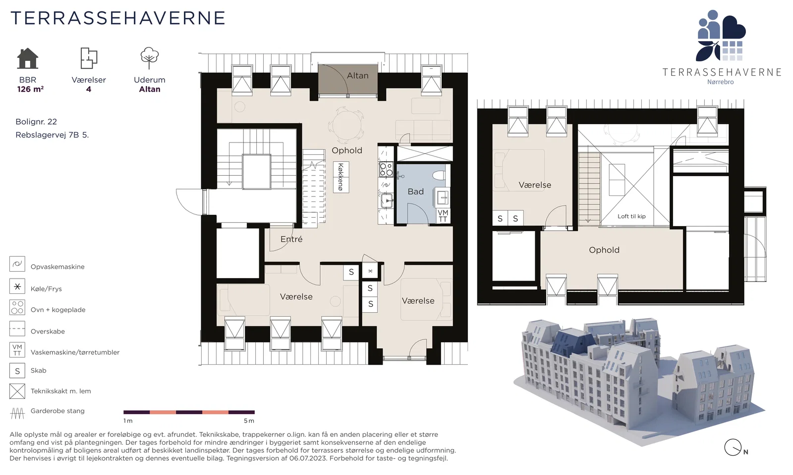 Visual presentation of the listing