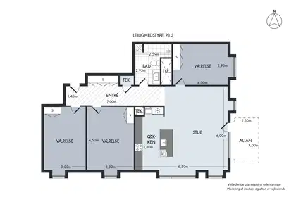 Visual presentation of the listing