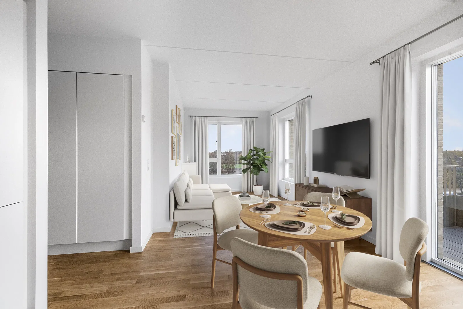 apartment Lys 2-værelses lejlighed tæt på Holbæk centrum