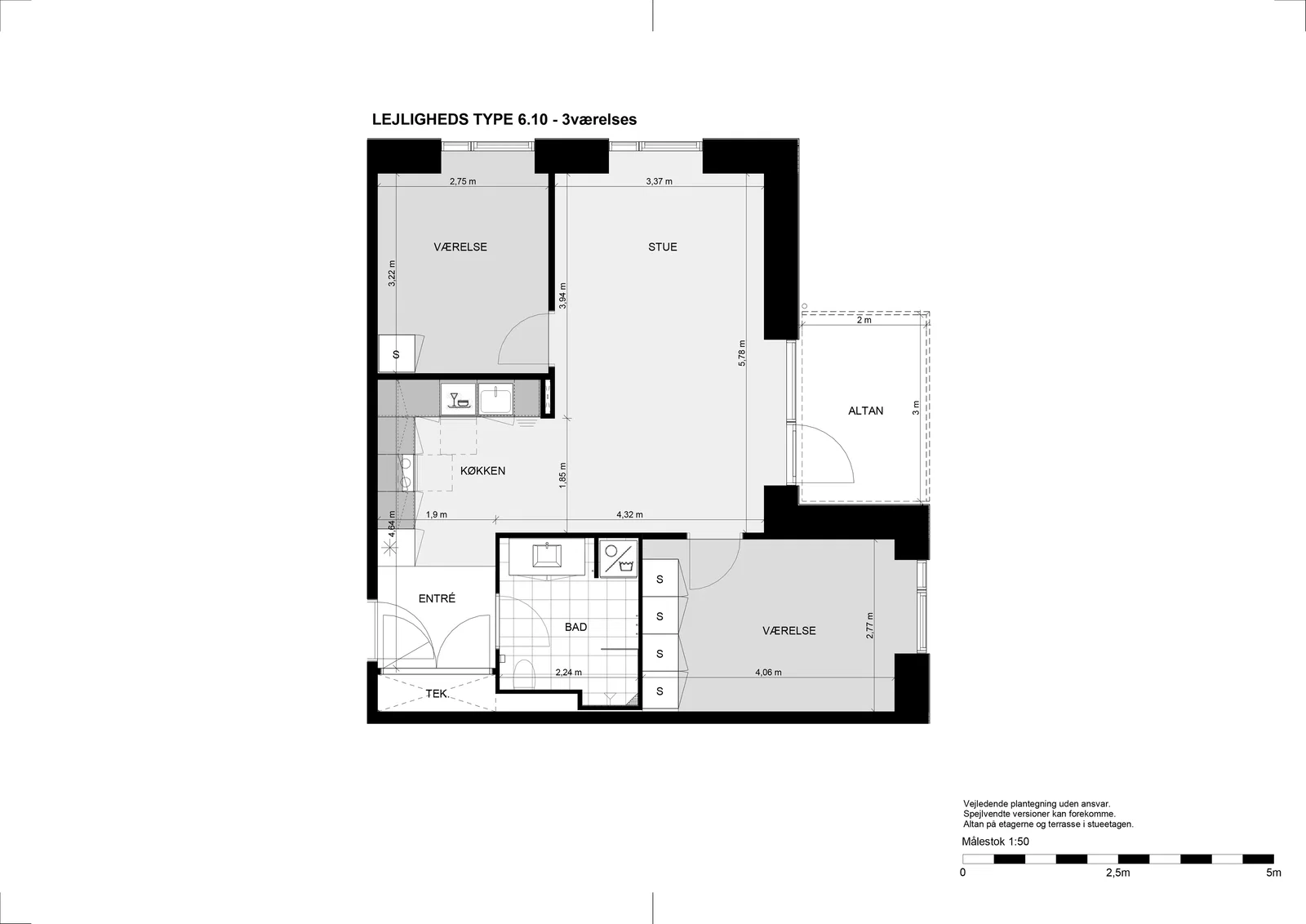 Visual presentation of the listing