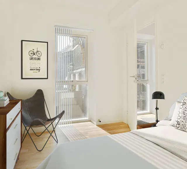 apartment Bright Two-Room Apartment in an Attractive Area