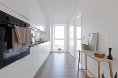 Moderne rækkehus i to plan med terrasse og tre værelser - Byhøjbakken, Trige - 1