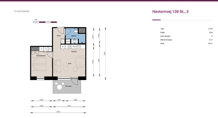 Lovely 53 m² Apartment - Havtornvej, Hedehusene - 0