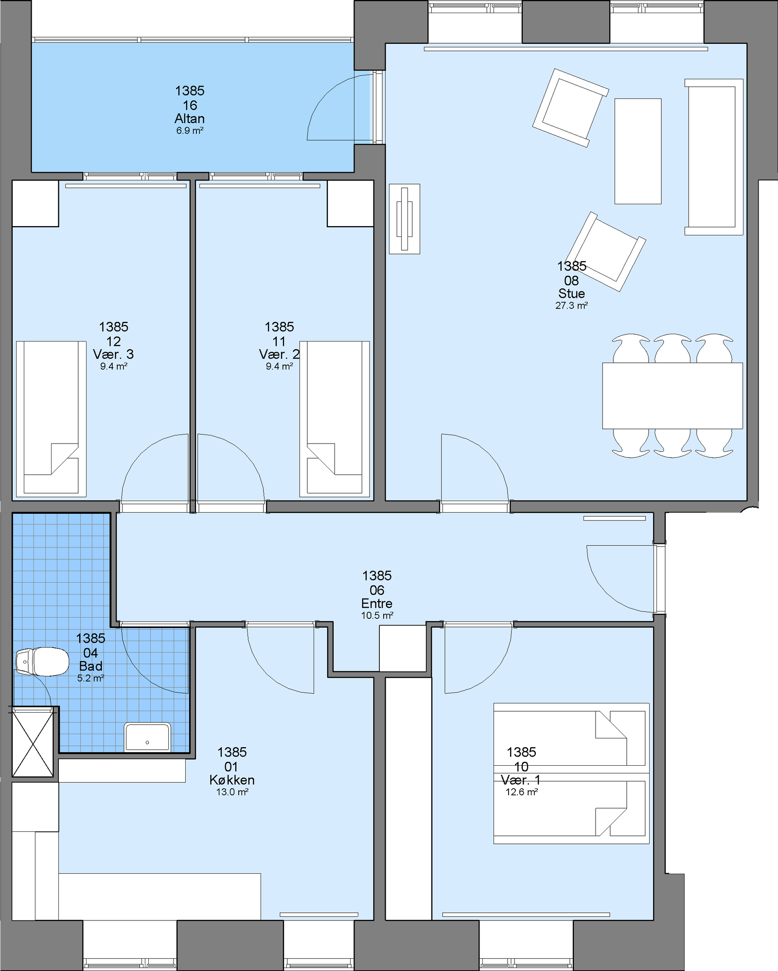 Visual presentation of the listing