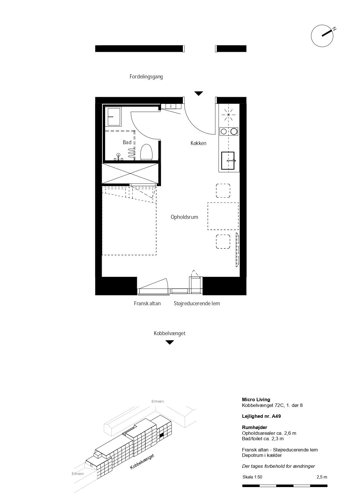 Visual presentation of the listing