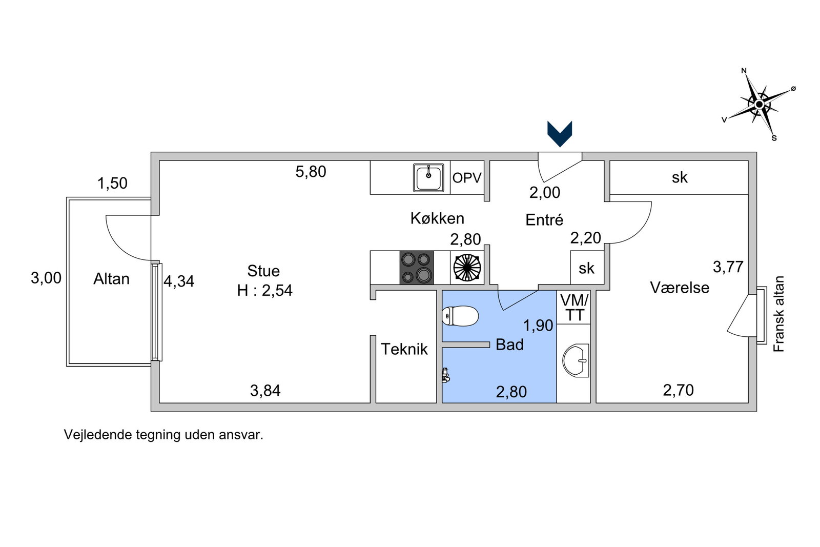 Visual presentation of the listing