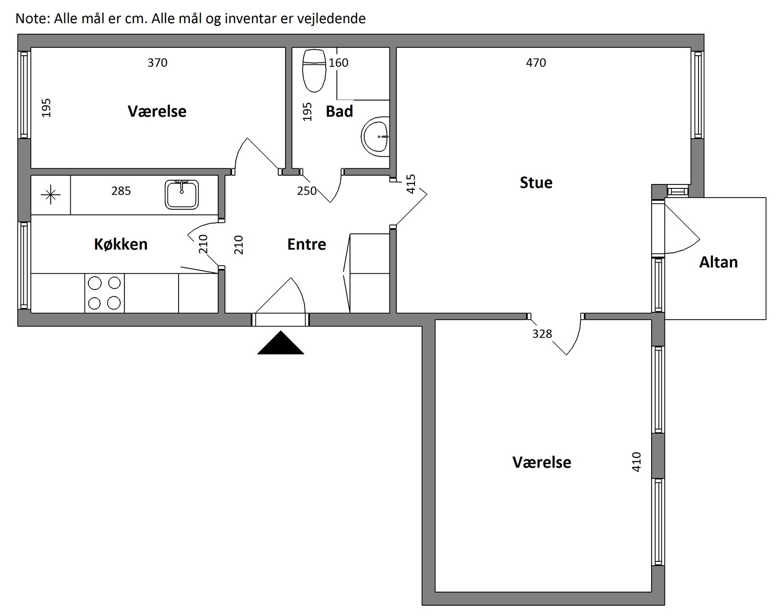 Visual presentation of the listing