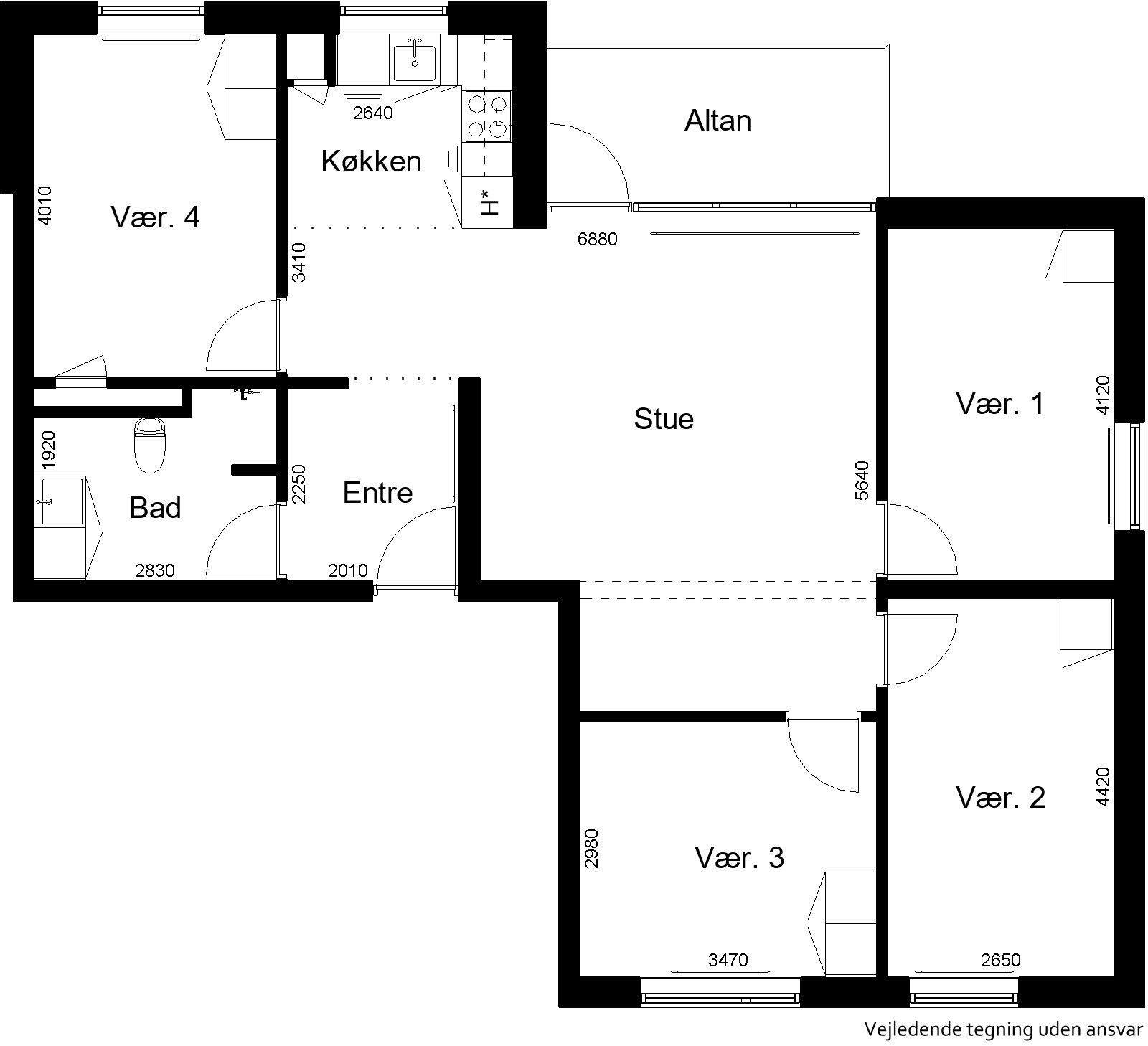 apartment Lejlighed på Rugkobbel 4B 2.