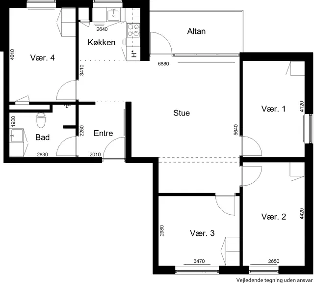 apartment Lejlighed på Rugkobbel 4B 2.