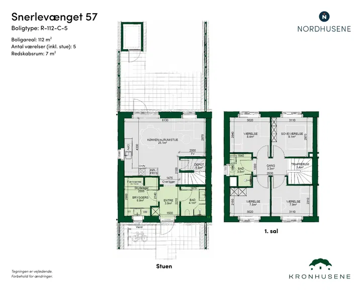 Spacious 5-room townhouse with garden in Ringsted - Snerlevænget, Ringsted - 0