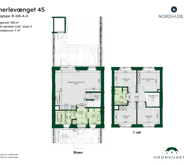 townhouse Familievenligt rækkehus med 5 værelser i Ringsted