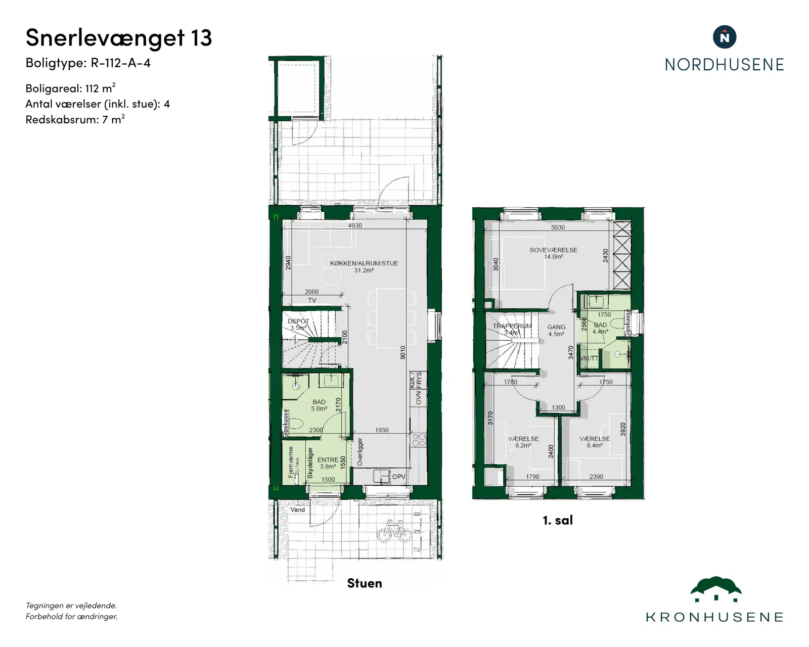 Visual presentation of the listing