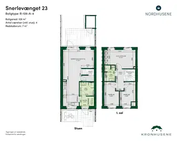 Visual presentation of the listing