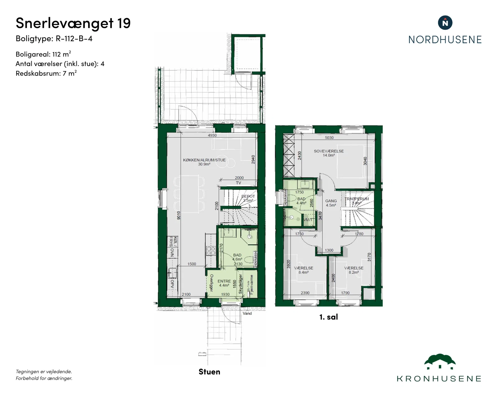 Visual presentation of the listing