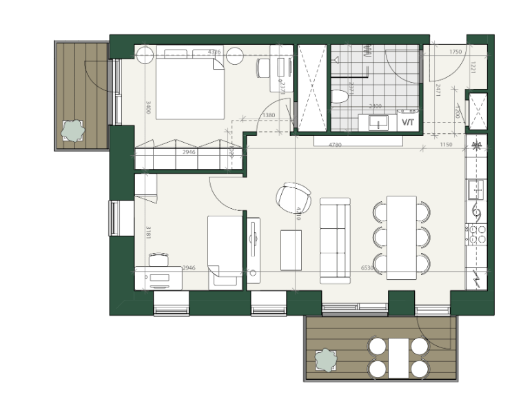 Visual presentation of the listing