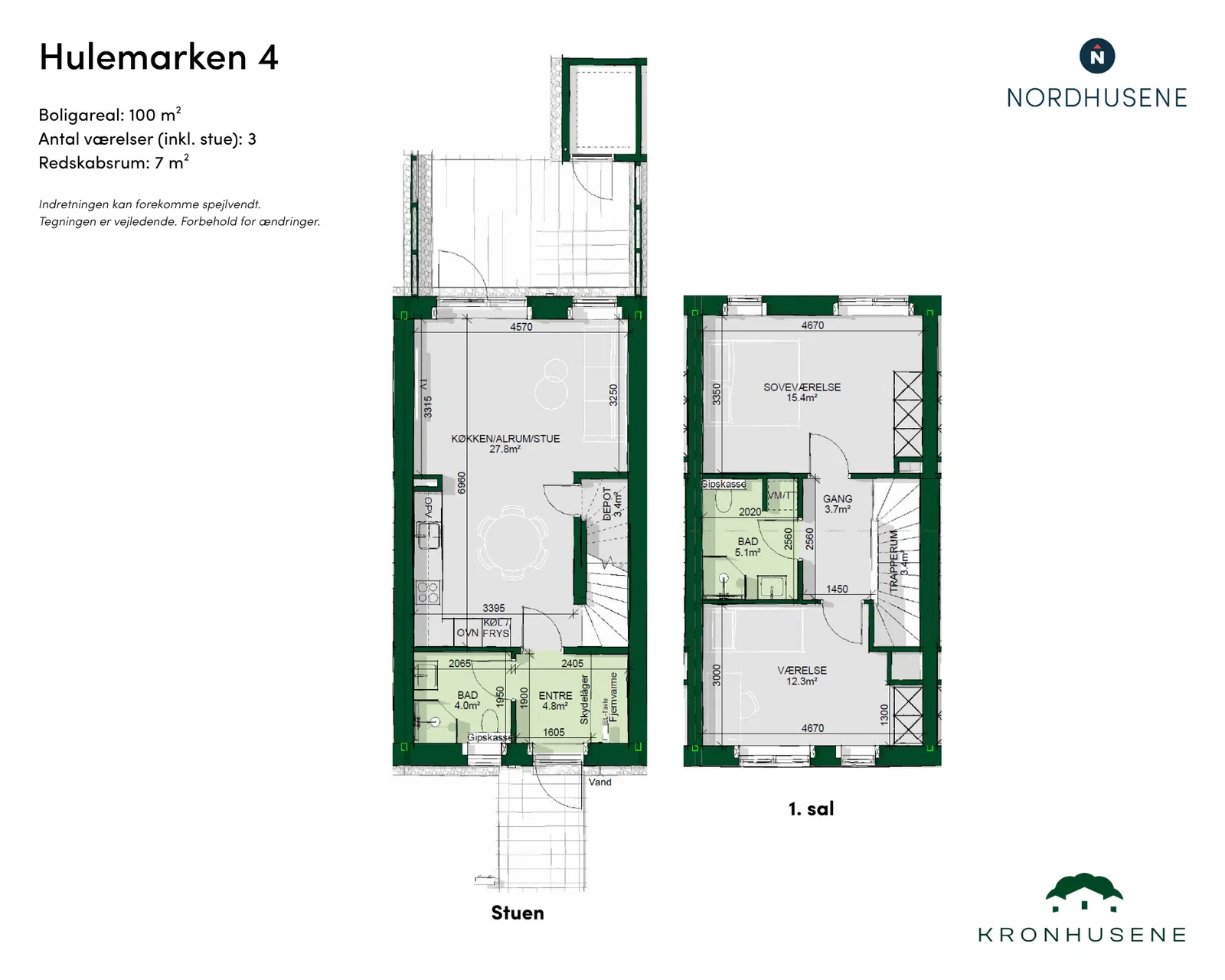 Visual presentation of the listing