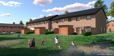 Moderne rækkehus i to plan med privat have i Ringsted - Snerlevænget, Ringsted - 4