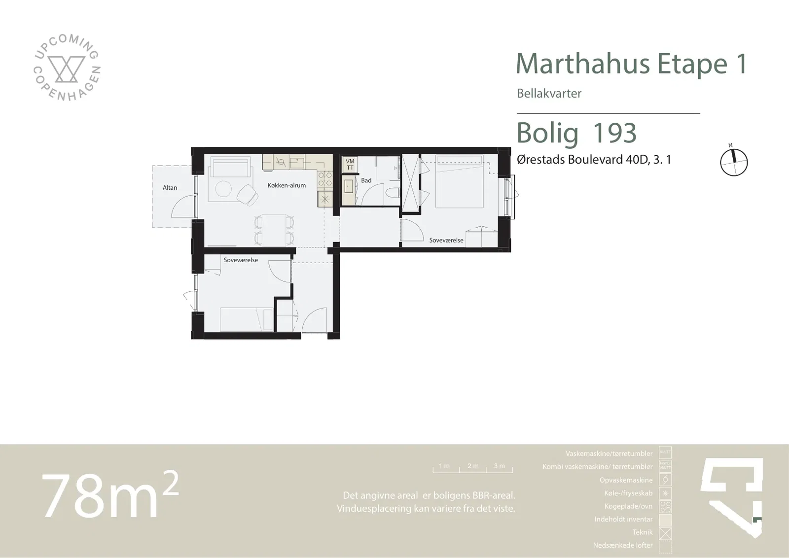 Visual presentation of the listing