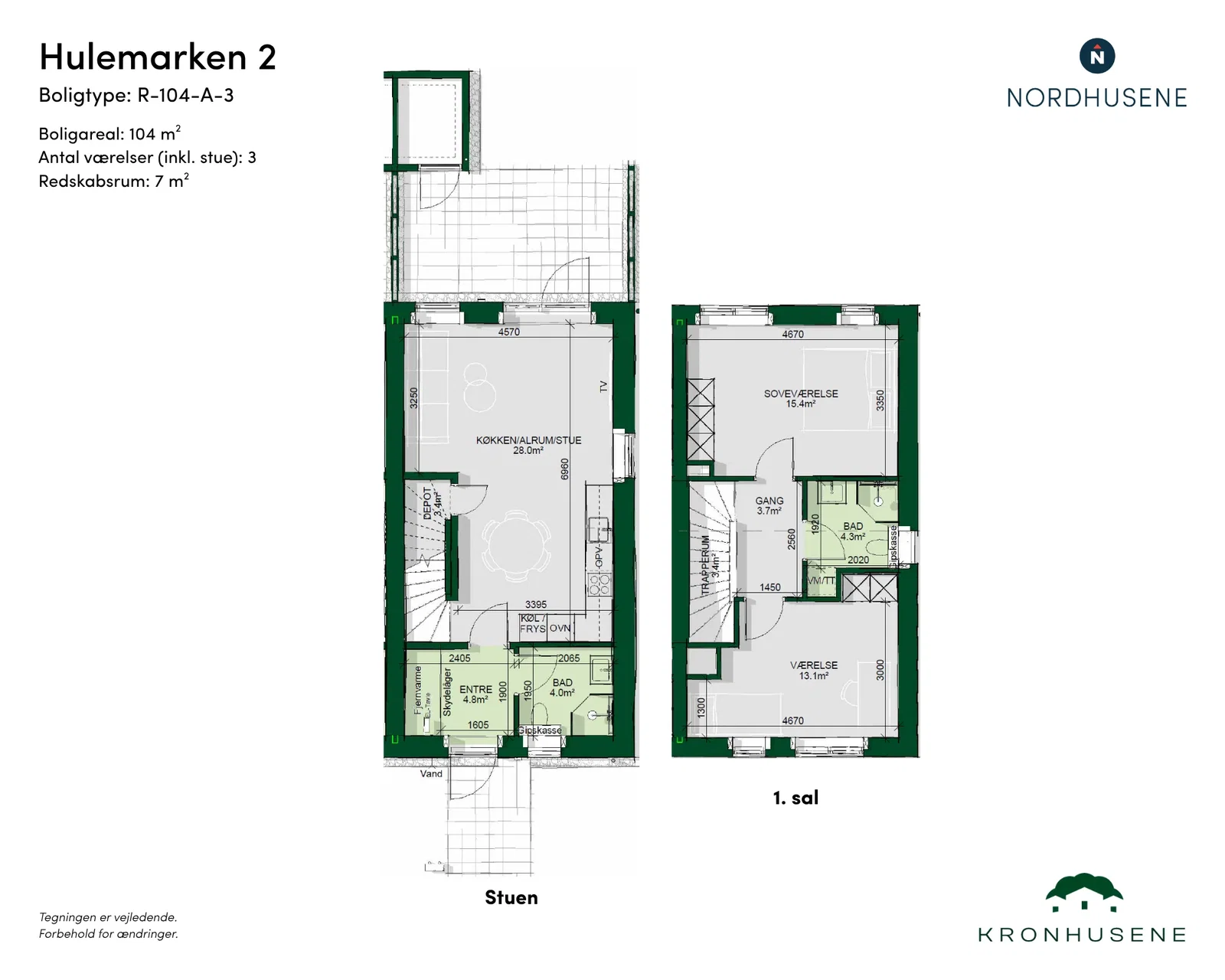 Visual presentation of the listing