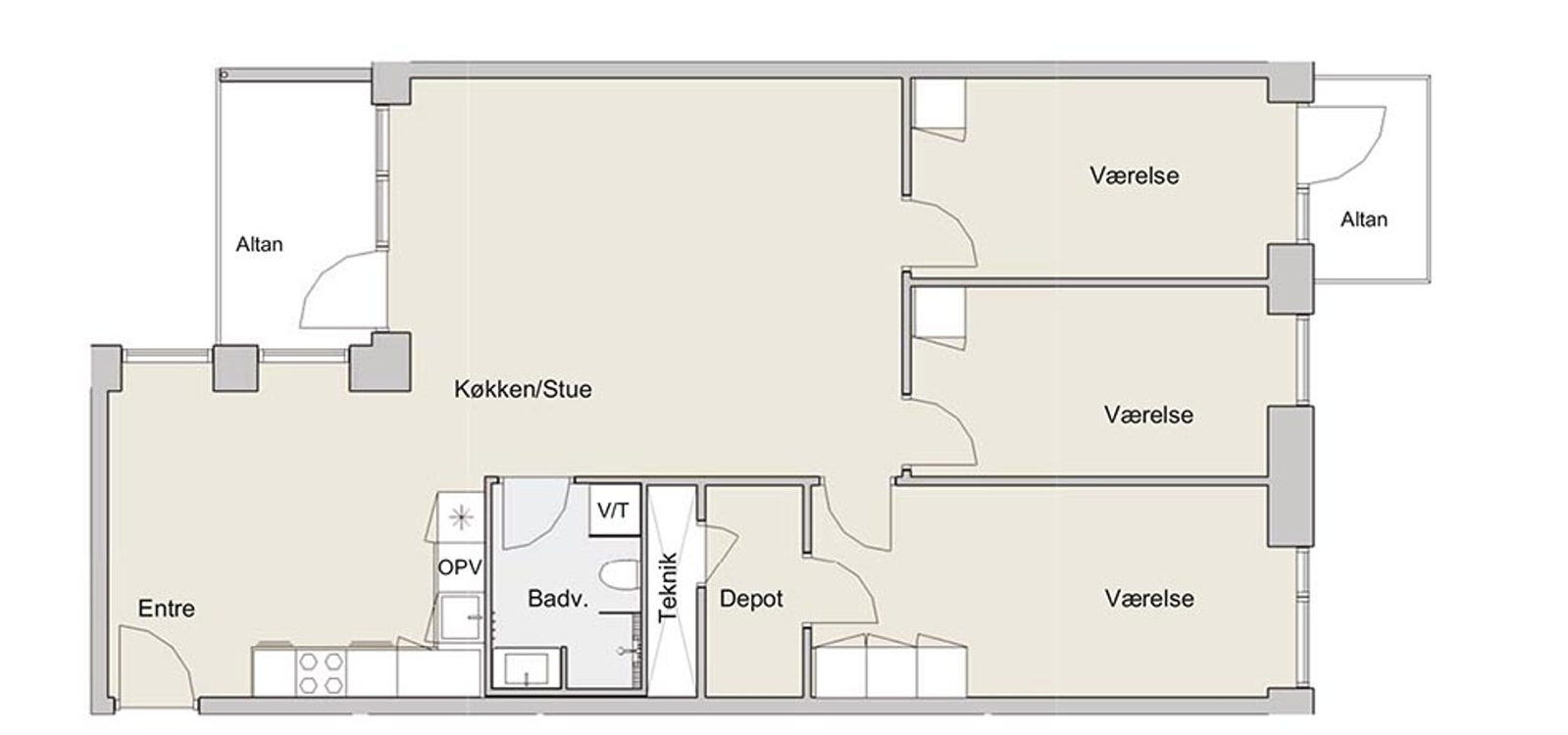 Visual presentation of the listing