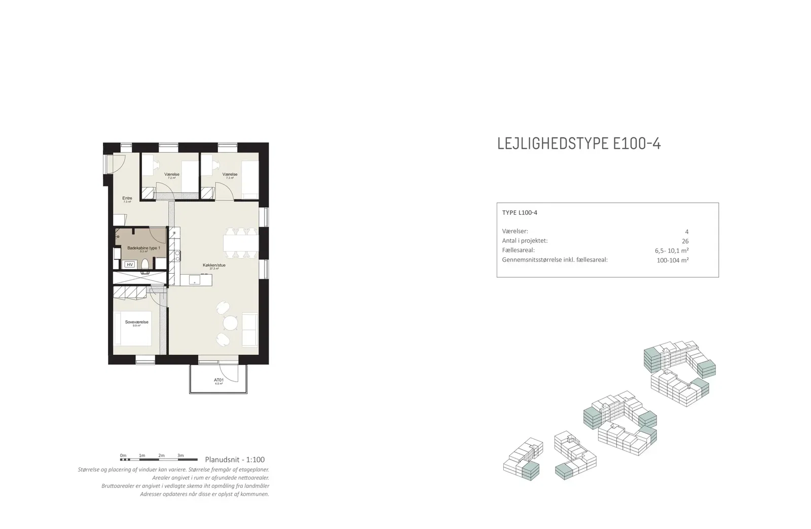 Visual presentation of the listing