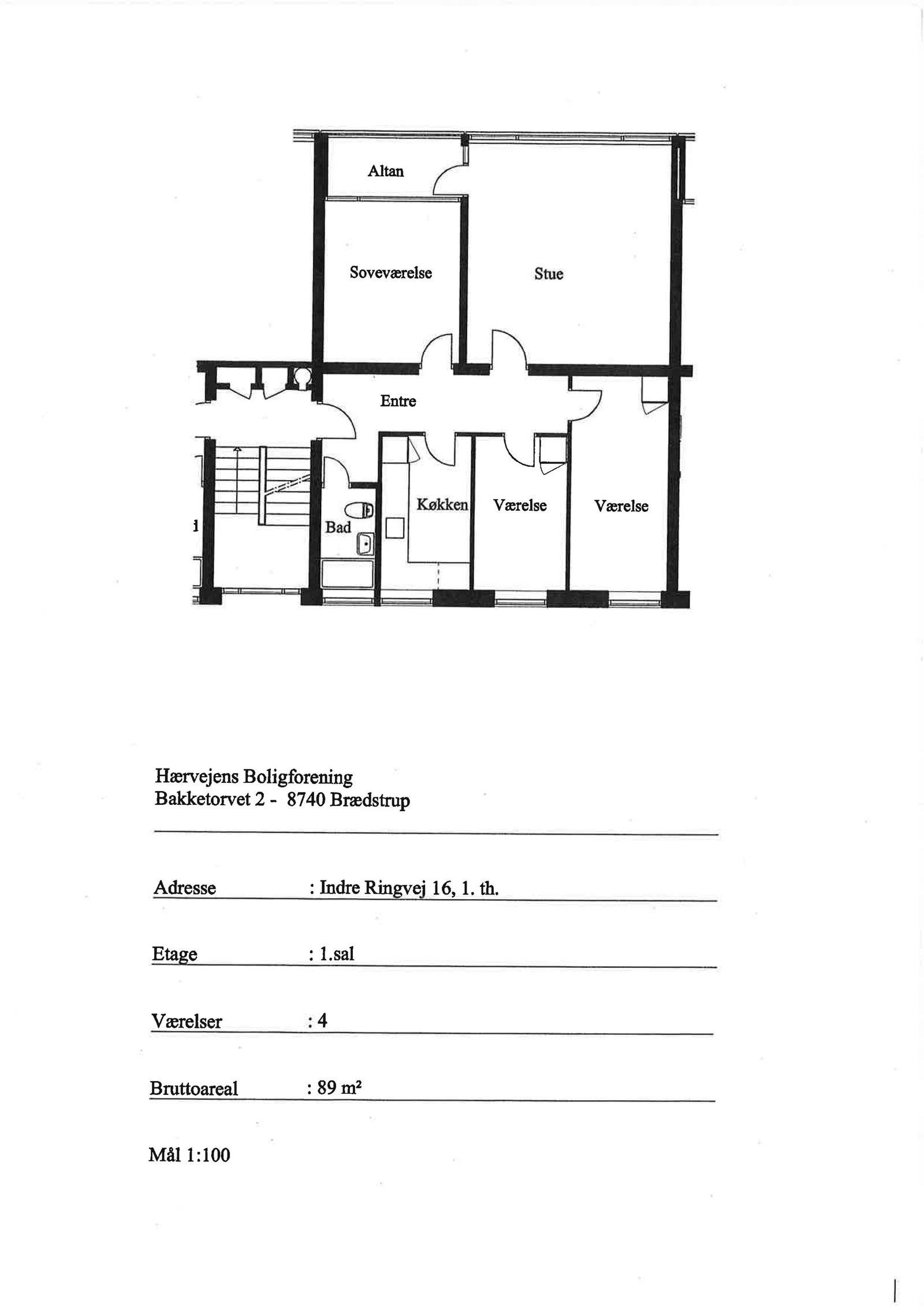 Visual presentation of the listing