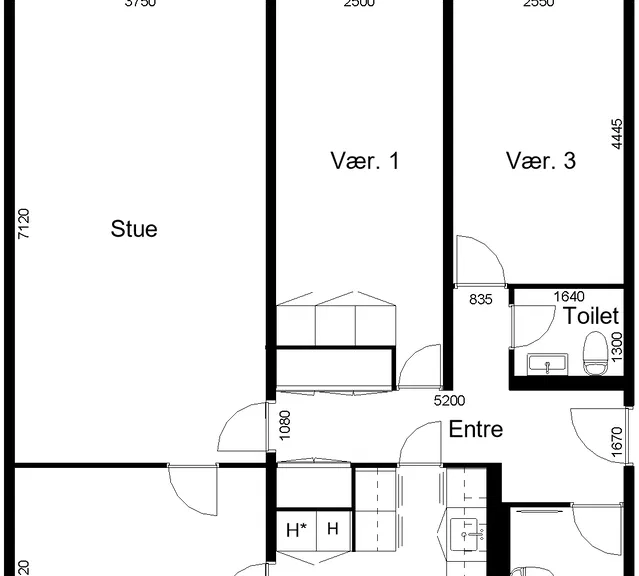 apartment Lejlighed på Stenbjergparken 2 B 2 tv