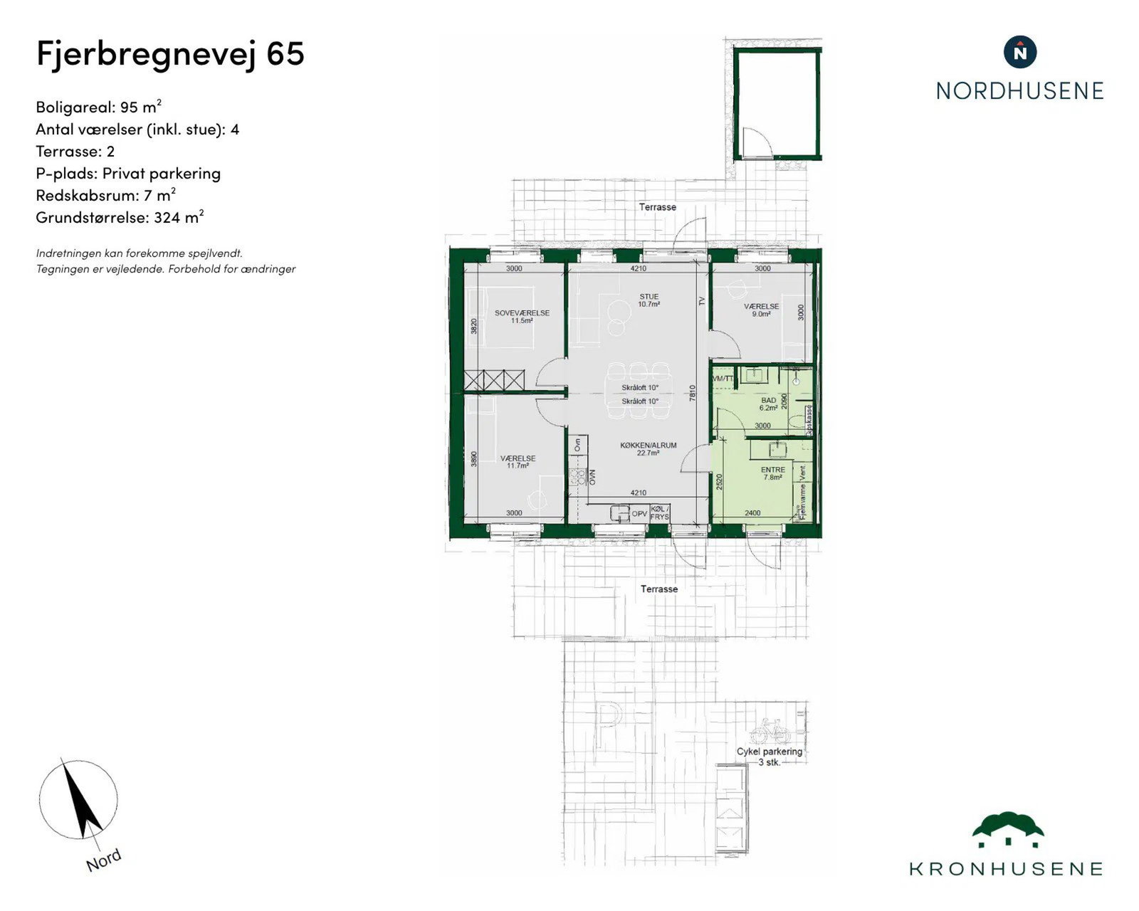 Visual presentation of the listing