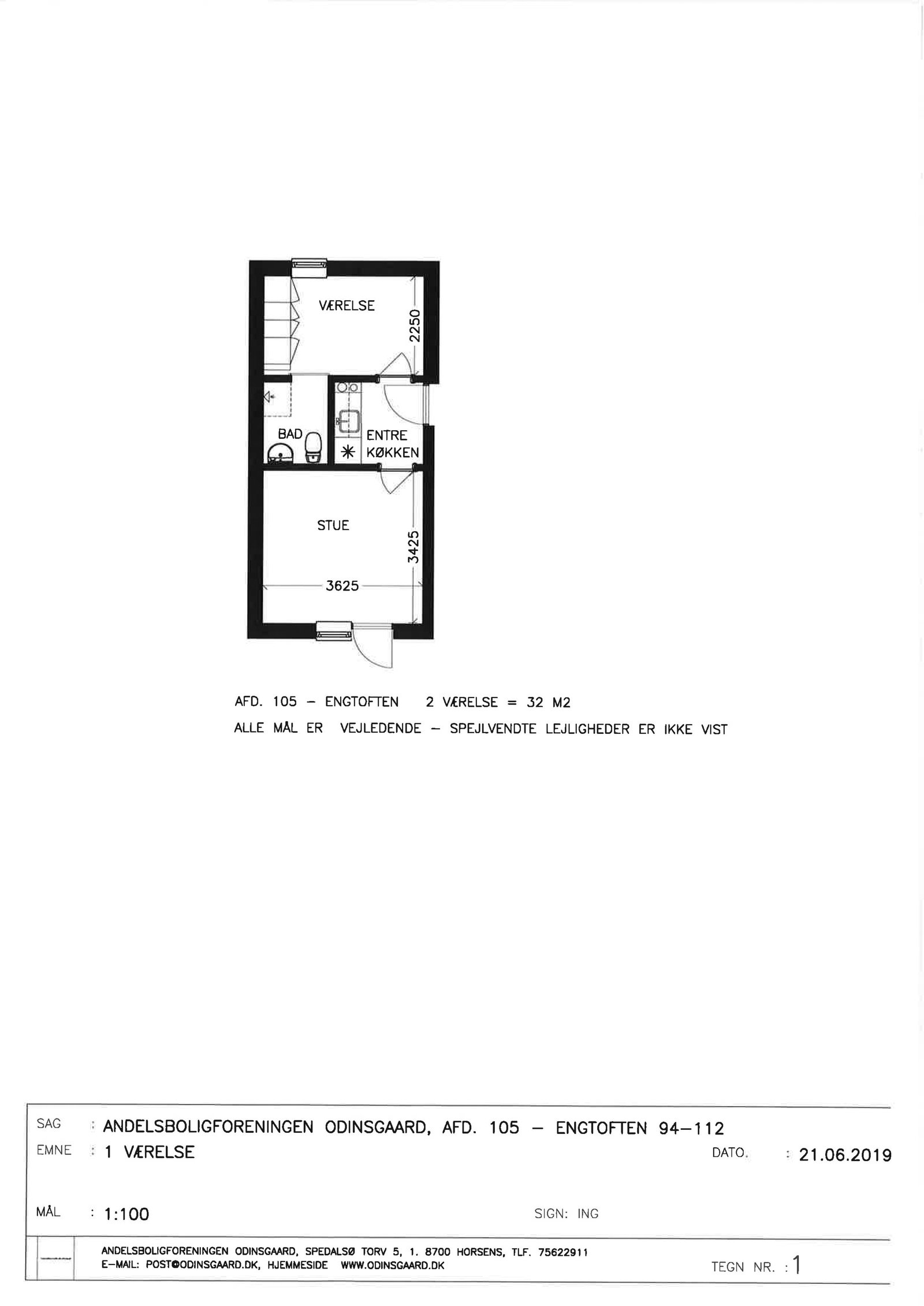 Visual presentation of the listing