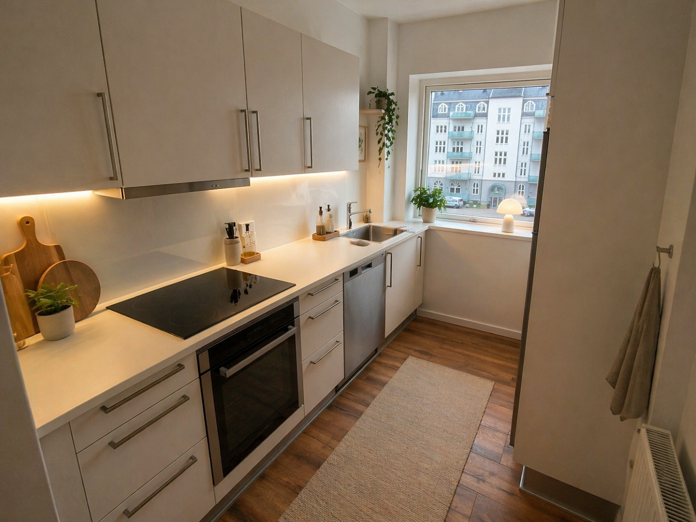 apartment Moderne lejlighed med altaner og depotrum