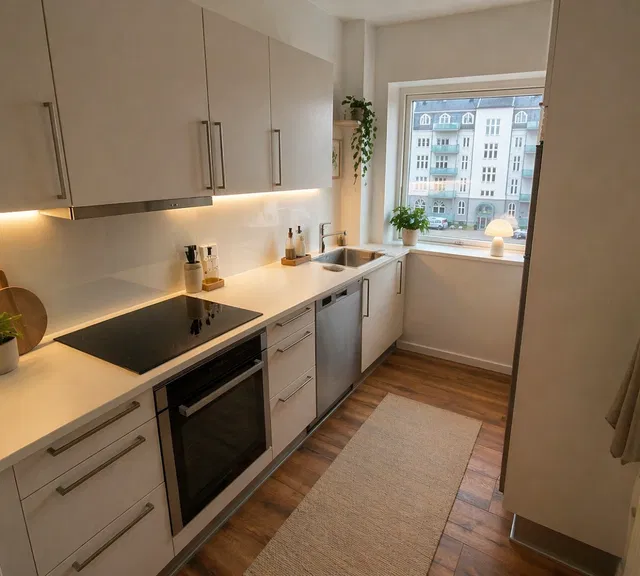 apartment Moderne lejlighed med altaner og depotrum