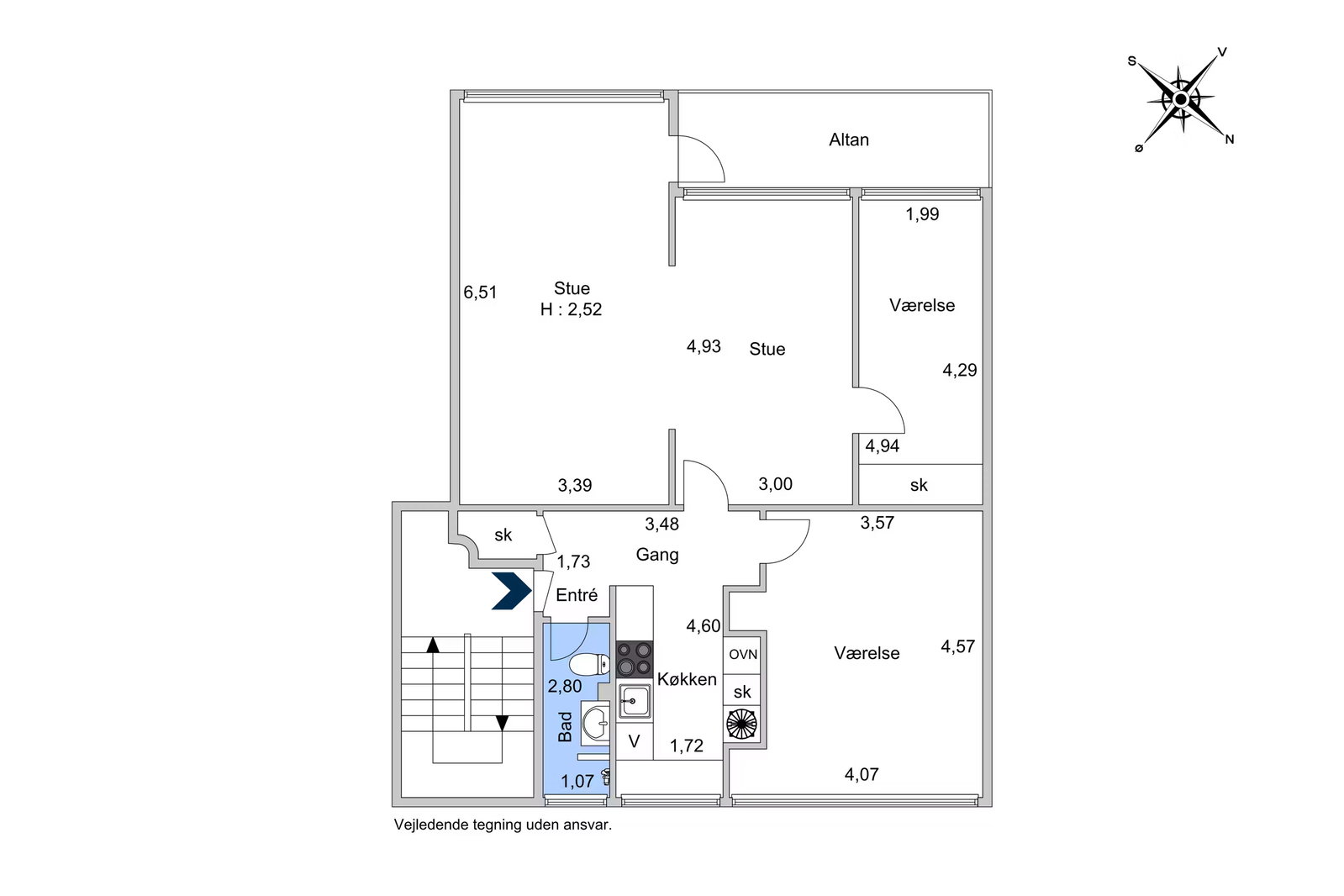 Visual presentation of the listing