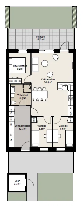 Visual presentation of the listing