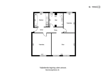 Lys og veldisponeret 3-værelses på 73 m2 med moderne køkken og vaskemaskine - Hospitalsgade, Kolding - 4