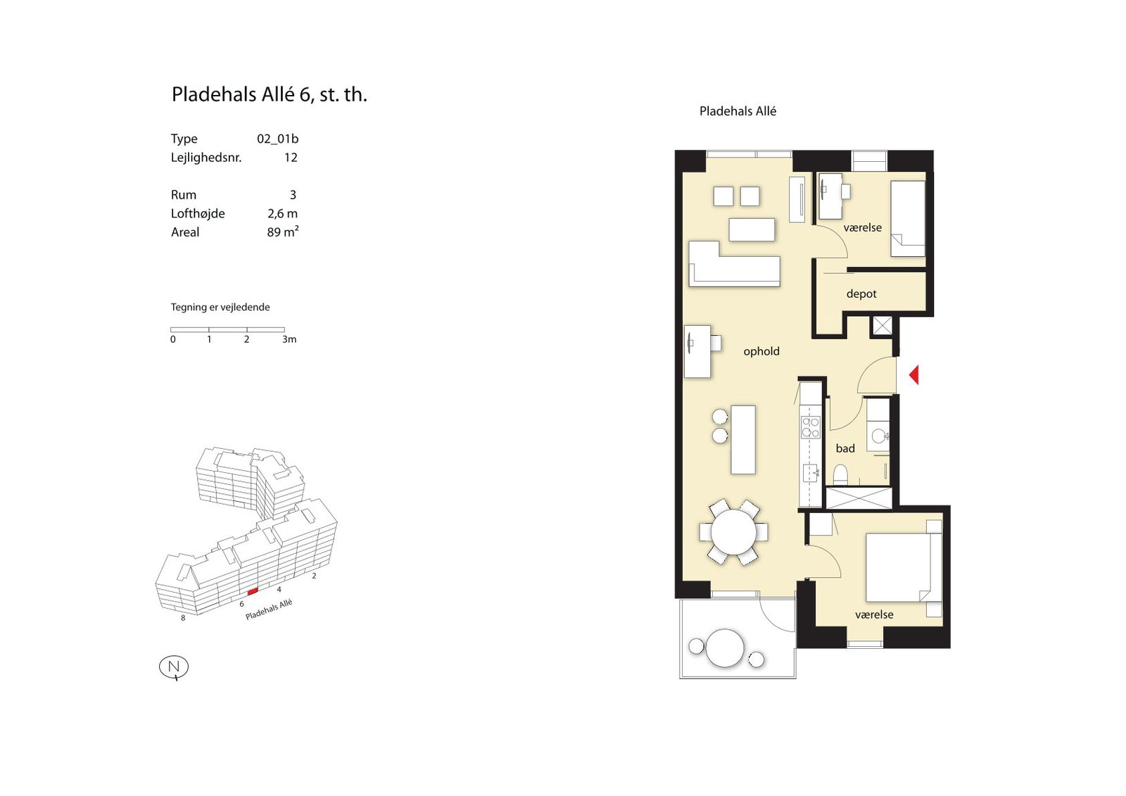 Visual presentation of the listing