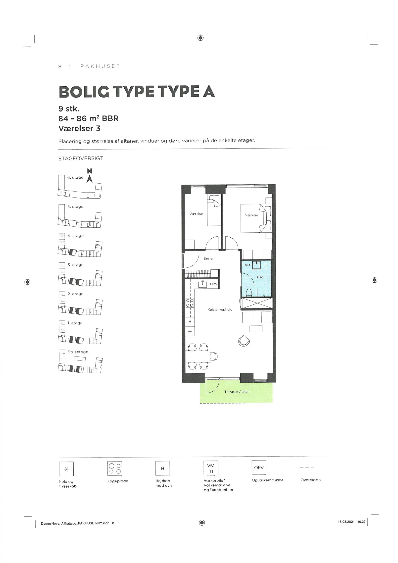 Visual presentation of the listing