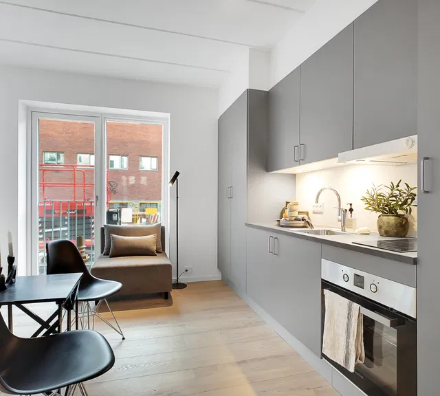 apartment Lys 1-værelses bolig med altan og gode fællesfaciliteter