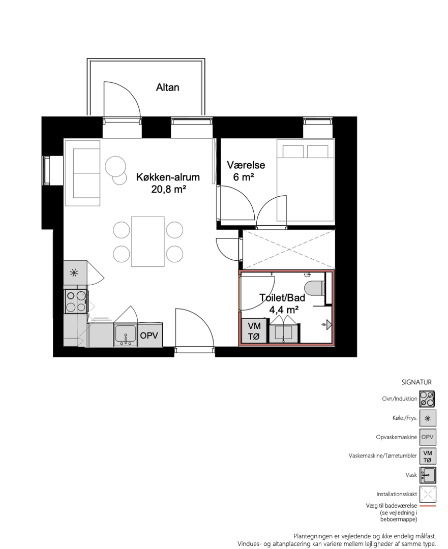 Visual presentation of the listing
