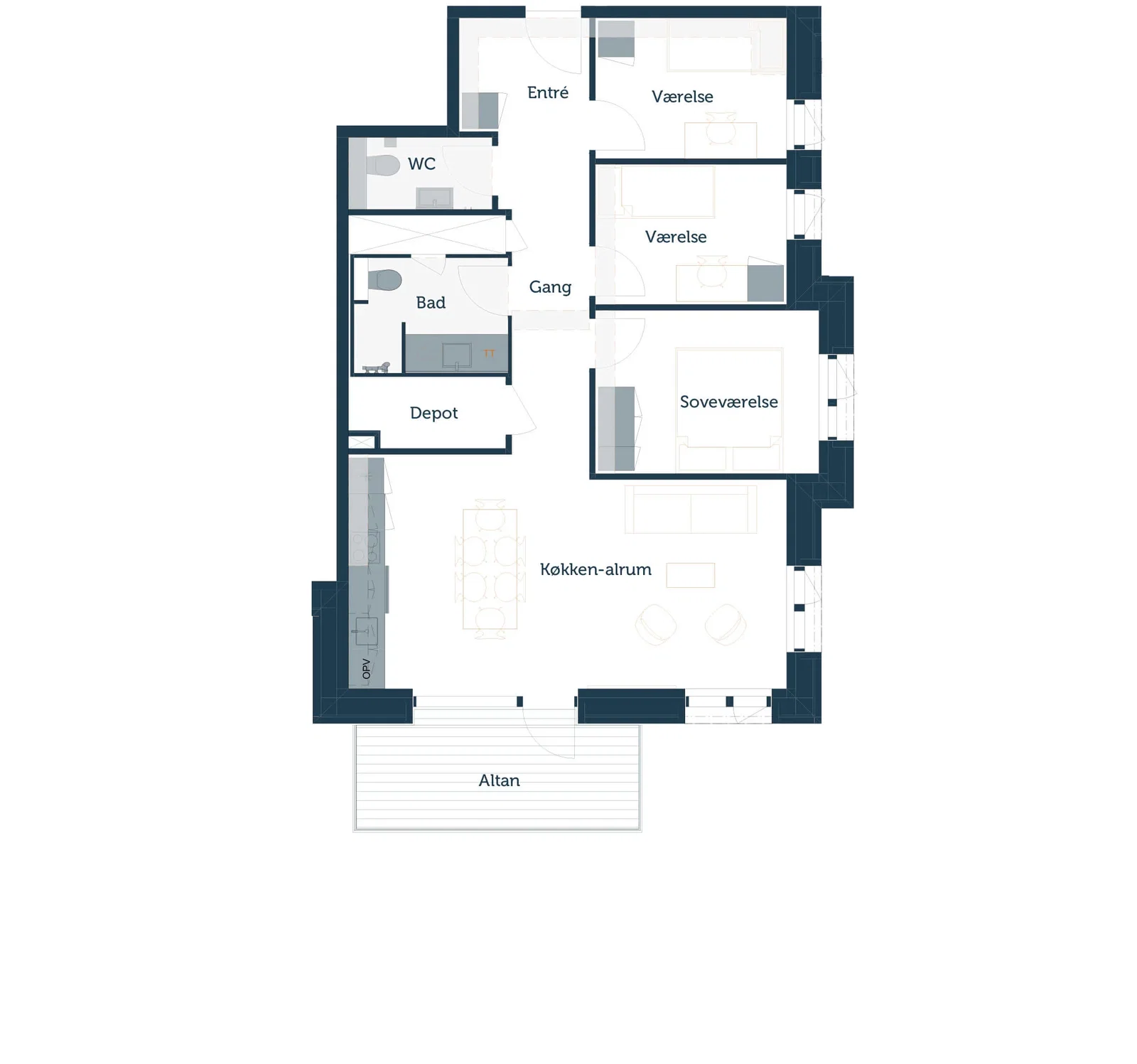 Visual presentation of the listing