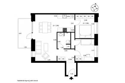 Visual presentation of the listing