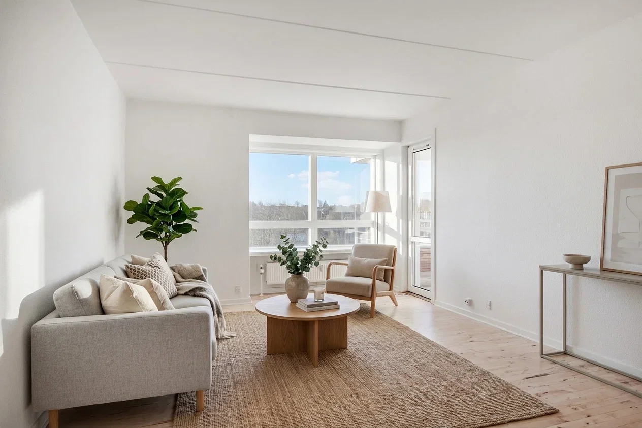apartment Lys og delevenlig 3-værelses med stor altan
